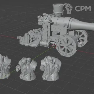Описание картинки Magma Cannon от MrMetalHorror по цене 900руб | Свободный Рынок Миниатюр - СРМ