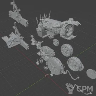 Описание картинки Hellcannon от MrMetalHorror по цене 1 500руб | Свободный Рынок Миниатюр - СРМ