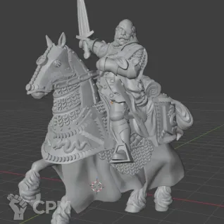 Описание картинки Mount Captain of the Empire от MrMetalHorror по цене 650руб | Свободный Рынок Миниатюр - СРМ