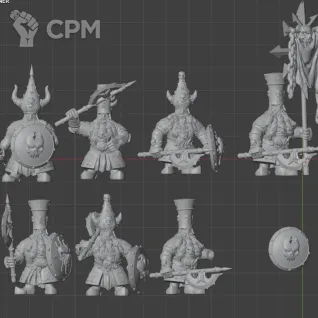 Описание картинки Infernal Cohort / Infernal Guard от MrMetalHorror по цене 1 000руб | Свободный Рынок Миниатюр - СРМ