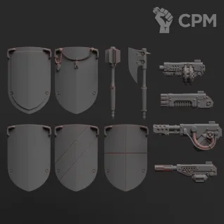 Описание картинки Warden Heavy Armour от Manufactorum76 по цене 500руб | Свободный Рынок Миниатюр - СРМ