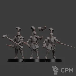 Описание картинки Ducal Footmen от Manufactorum76 по цене 4 100руб | Свободный Рынок Миниатюр - СРМ