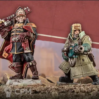 Описание картинки Каин и Юрген, Ciaphas Cain от Manufactorum76 по цене 400руб | Свободный Рынок Миниатюр - СРМ