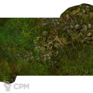 Описание картинки Футпринты - подложки для террейна (11ed GW layout) Death World Jungle от WebWay Аксессуары по цене 1 950руб | Свободный Рынок Миниатюр - СРМ