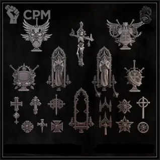 Описание картинки Black Templars bits от Destr по цене 1 000руб | Свободный Рынок Миниатюр - СРМ