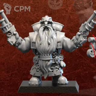 Описание картинки Dwarf Engineer от MrMetalHorror по цене 200руб | Свободный Рынок Миниатюр - СРМ