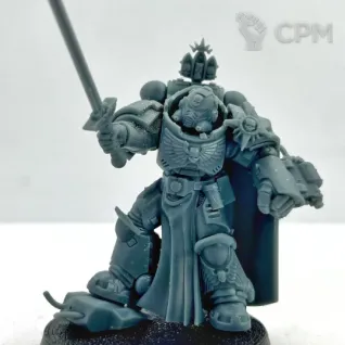 Описание картинки Captain in gravis armor от DREAMCUBE по цене 320руб | Свободный Рынок Миниатюр - СРМ