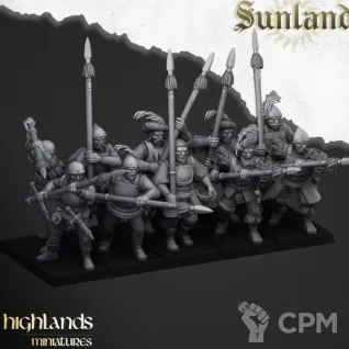 Описание картинки State Troops / Halberdiers / Spearmen - 10 Штук от MrMetalHorror по цене 1 500руб | Свободный Рынок Миниатюр - СРМ