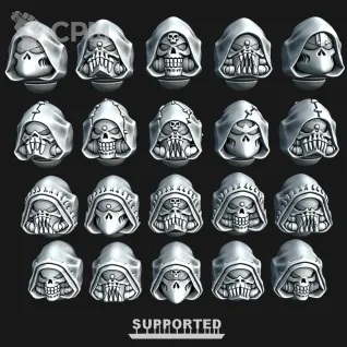 Описание картинки Night Lords heads от Хижина Мопса по цене 450руб | Свободный Рынок Миниатюр - СРМ
