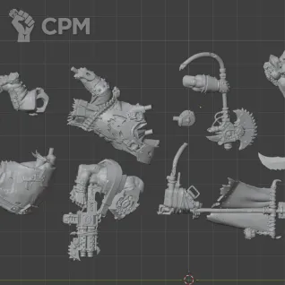 Описание картинки Armagedon Warboss - Скан от MrMetalHorror по цене 500руб | Свободный Рынок Миниатюр - СРМ