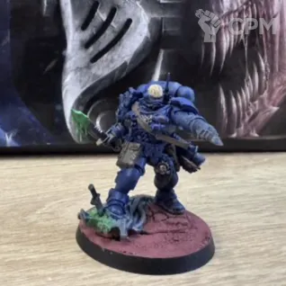 Описание картинки Lieutenant with combi weapon warhammer от  по цене 3 000руб | Свободный Рынок Миниатюр - СРМ