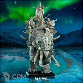 Описание картинки War Mammoth от Manufactorum76 по цене 3 500руб | Свободный Рынок Миниатюр - СРМ