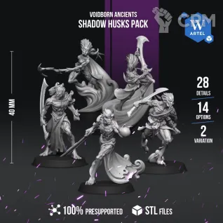 Описание картинки Shadow Husks Pack от WebWay 3D по цене 1 300руб | Свободный Рынок Миниатюр - СРМ