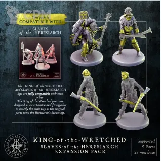 Описание картинки King of the Wretched - Slaves of the Heresiarch от Manufactorum76 по цене 320руб | Свободный Рынок Миниатюр - СРМ