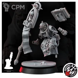 Описание картинки IMPERIAL HIVE PREACHER WITH RETINUE от Manufactorum76 по цене 600руб | Свободный Рынок Миниатюр - СРМ