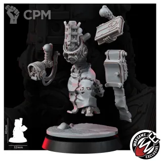 Описание картинки IMPERIAL HIVE PREACHER WITH RETINUE от Manufactorum76 по цене 600руб | Свободный Рынок Миниатюр - СРМ
