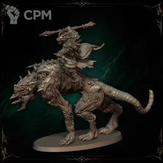 Описание картинки Vermin Lord On Flesh Gnawer от Manufactorum76 по цене 900руб | Свободный Рынок Миниатюр - СРМ