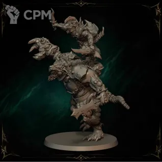 Описание картинки Vermin Lord On Brute от Manufactorum76 по цене 800руб | Свободный Рынок Миниатюр - СРМ