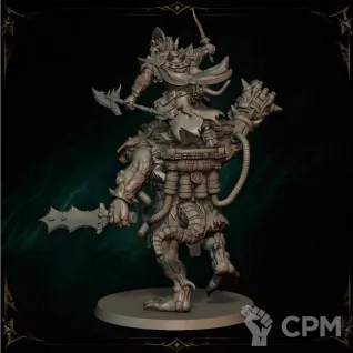 Описание картинки Vermin Lord On Brute от Manufactorum76 по цене 800руб | Свободный Рынок Миниатюр - СРМ