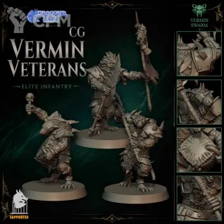 Описание картинки Vermin Veterans CG от Manufactorum76 по цене 500руб | Свободный Рынок Миниатюр - СРМ