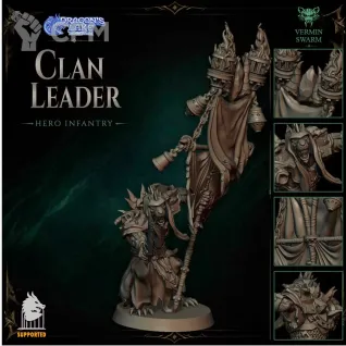 Описание картинки Clan Leader от Manufactorum76 по цене 200руб | Свободный Рынок Миниатюр - СРМ