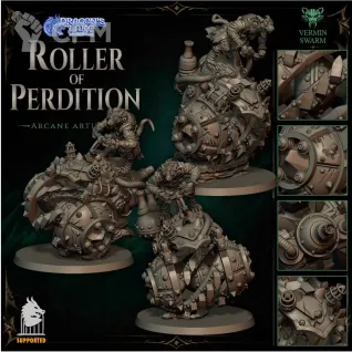 Описание картинки Roller Of Perdition от Manufactorum76 по цене 2 500руб | Свободный Рынок Миниатюр - СРМ
