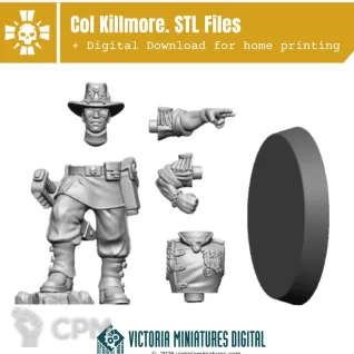 Описание картинки Col. Killmore от Manufactorum76 по цене 160руб | Свободный Рынок Миниатюр - СРМ