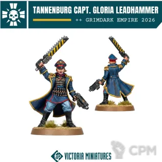 Описание картинки Capt. Gloria Leadhammer от Manufactorum76 по цене 160руб | Свободный Рынок Миниатюр - СРМ