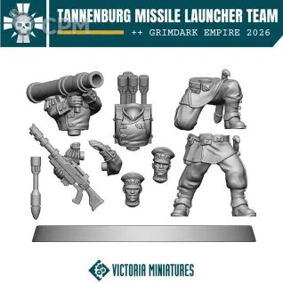 Описание картинки Victorian/Tannenburg Missile Launcher Team от Manufactorum76 по цене 350руб | Свободный Рынок Миниатюр - СРМ