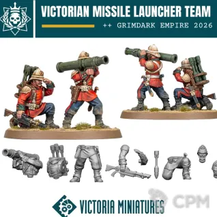Описание картинки Victorian/Tannenburg Missile Launcher Team от Manufactorum76 по цене 350руб | Свободный Рынок Миниатюр - СРМ