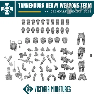 Описание картинки TANNENBURG/VICTORIAN HEAVY WEAPONS TEAM от Manufactorum76 по цене 500руб | Свободный Рынок Миниатюр - СРМ