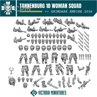 Описание картинки Tannenburg/Victorian Woman Squad от Manufactorum76 по цене 150руб | Свободный Рынок Миниатюр - СРМ