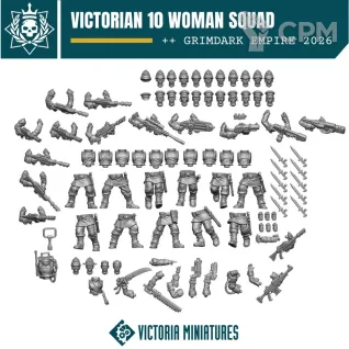 Описание картинки Tannenburg/Victorian Woman Squad от Manufactorum76 по цене 150руб | Свободный Рынок Миниатюр - СРМ