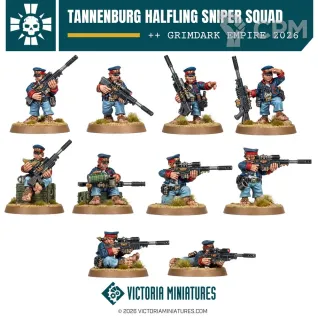 Описание картинки HALFLING SNIPERS от Manufactorum76 по цене 1 500руб | Свободный Рынок Миниатюр - СРМ