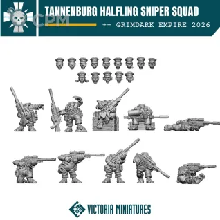 Описание картинки HALFLING SNIPERS от Manufactorum76 по цене 1 500руб | Свободный Рынок Миниатюр - СРМ