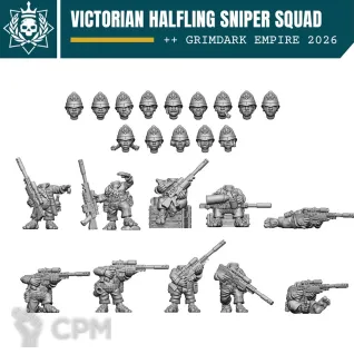 Описание картинки HALFLING SNIPERS от Manufactorum76 по цене 1 500руб | Свободный Рынок Миниатюр - СРМ
