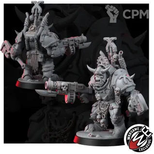 Описание картинки ORK KHORK MEGAGORENOBBAZ SKULLKRUSHAZ от Manufactorum76 по цене 1 750руб | Свободный Рынок Миниатюр - СРМ
