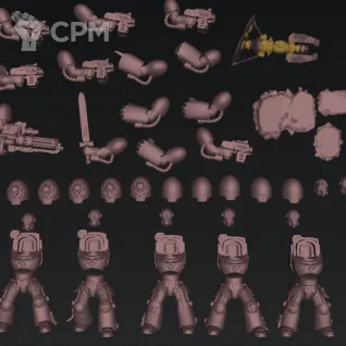 Описание картинки Terminator squad от koksee по цене 700руб | Свободный Рынок Миниатюр - СРМ