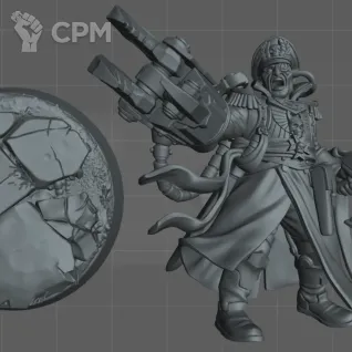Описание картинки Commissar Yarrick от koksee по цене 200руб | Свободный Рынок Миниатюр - СРМ