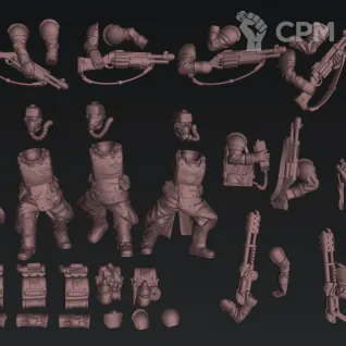 Описание картинки Krieg Combat Engineers 5 парней от koksee по цене 350руб | Свободный Рынок Миниатюр - СРМ