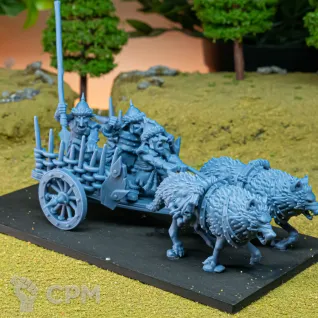 Описание картинки Steppe Goblin Chariot от GaRRo по цене 900руб | Свободный Рынок Миниатюр - СРМ