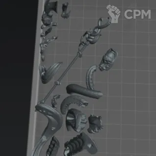 Описание картинки Melusai_Ironscale от R.E.print по цене 440руб | Свободный Рынок Миниатюр - СРМ