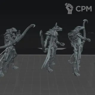 Описание картинки Ushabti with Greatbows от R.E.print по цене 460руб | Свободный Рынок Миниатюр - СРМ