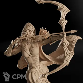 Описание картинки Ashe Фигурка (League of Legends) от GAS3TXD  по цене 3 600руб | Свободный Рынок Миниатюр - СРМ