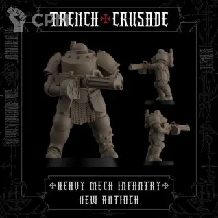 Описание картинки Heavy Mech Infantry от 3Д-Печка по цене 450руб | Свободный Рынок Миниатюр - СРМ