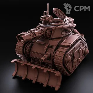 Описание картинки Solar Battle Tank/Leman russ все закачки от Laboratory of Chaos по цене 2 200руб | Свободный Рынок Миниатюр - СРМ