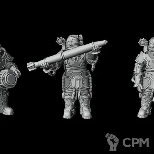 Описание картинки Solar Auxilia Heavy Support Team от 3Д печать миниатюр по цене 1 898руб | Свободный Рынок Миниатюр - СРМ