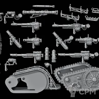 Описание картинки Solar Guard Heavy Weapon Support Team от Хижина Мопса по цене 650руб | Свободный Рынок Миниатюр - СРМ
