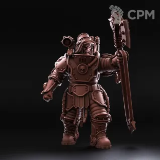 Описание картинки Solar Auxilia - Squad with Power Axes от 3Д печать миниатюр по цене 1 746руб | Свободный Рынок Миниатюр - СРМ
