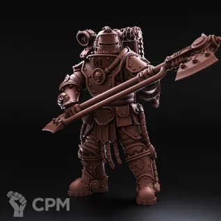 Описание картинки Solar Auxilia - Squad with Power Axes от 3Д печать миниатюр по цене 1 746руб | Свободный Рынок Миниатюр - СРМ